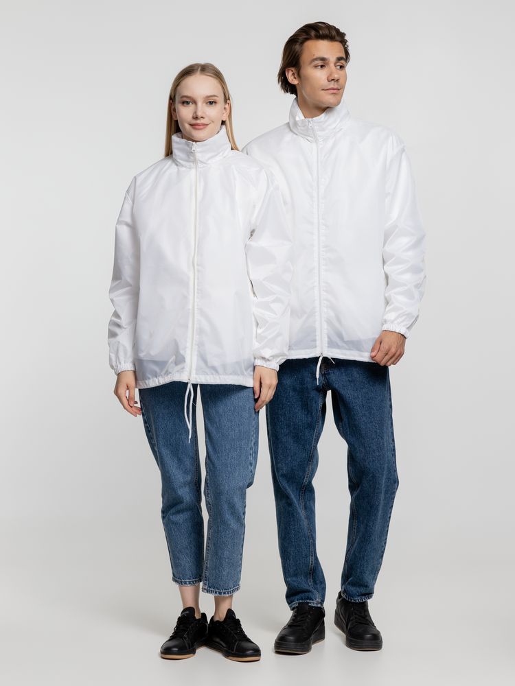 Ветровка унисекс Shift белая, размер XS