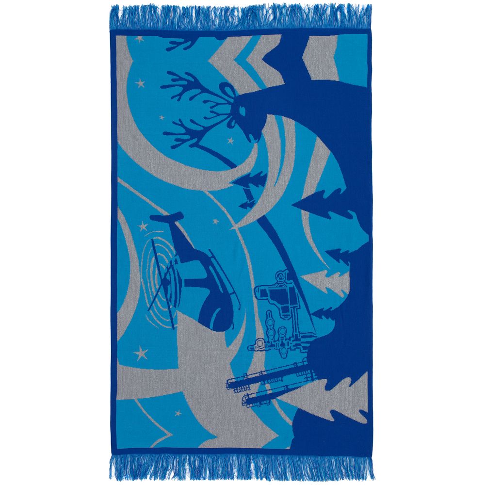 Плед с бахромой на заказ Tricksy Net, 2 цвета, S фото на сайте Print Logo.