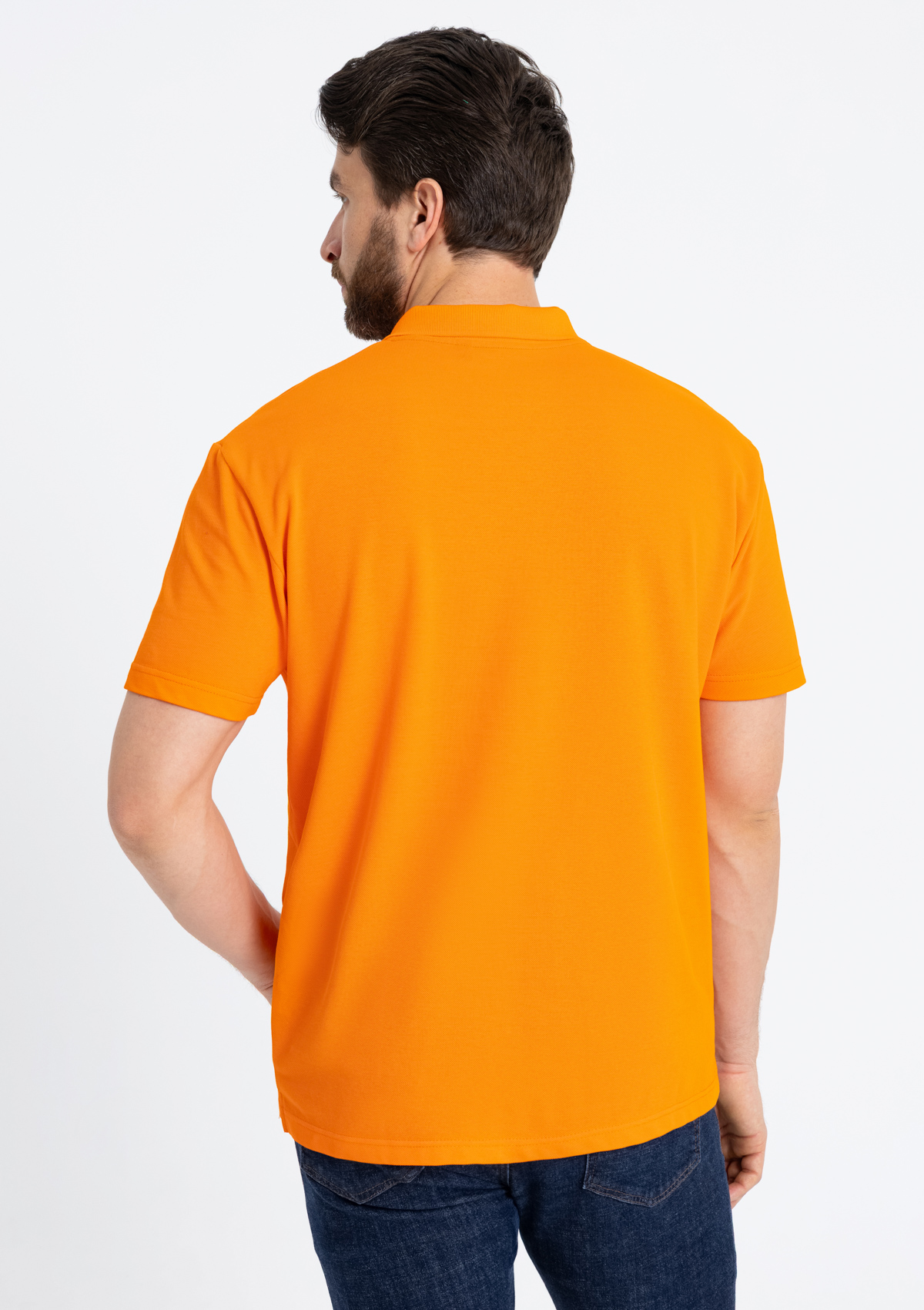 Рубашка поло унисекс STAN хлопок 185, 04U, Оранжевый,  (28/1)  (54/XXL)