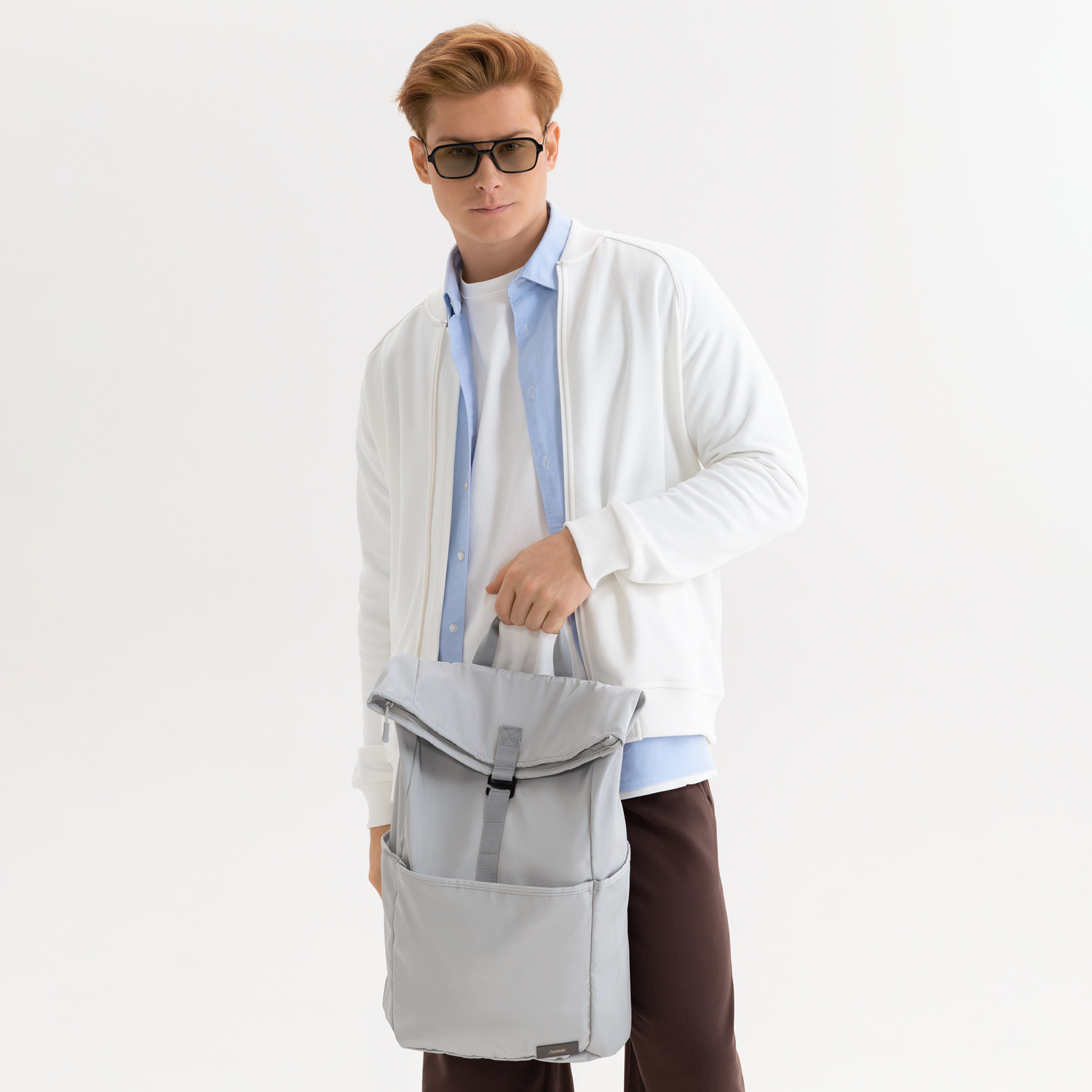 Толстовка на молнии, унисекс Торрес (Torres) белая, размер L