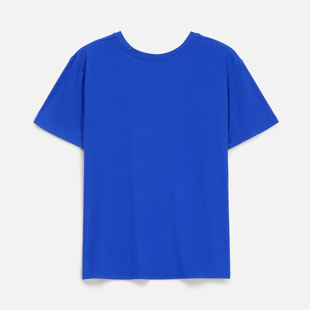 Футболка унисекс Senti, ярко-синяя, размер 4XL