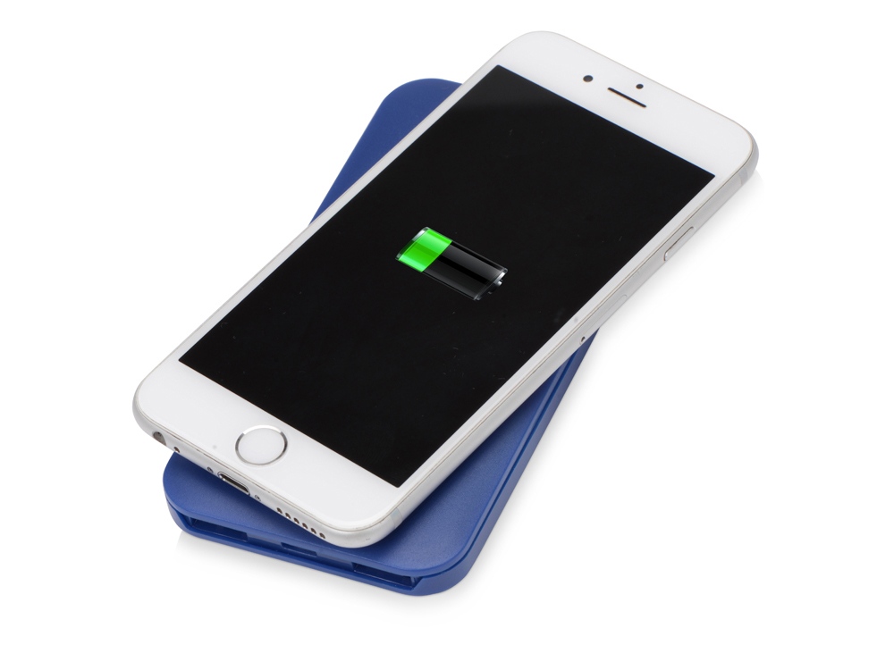 Портативное беспроводное зарядное устройство Impulse, 4000 mAh, синий