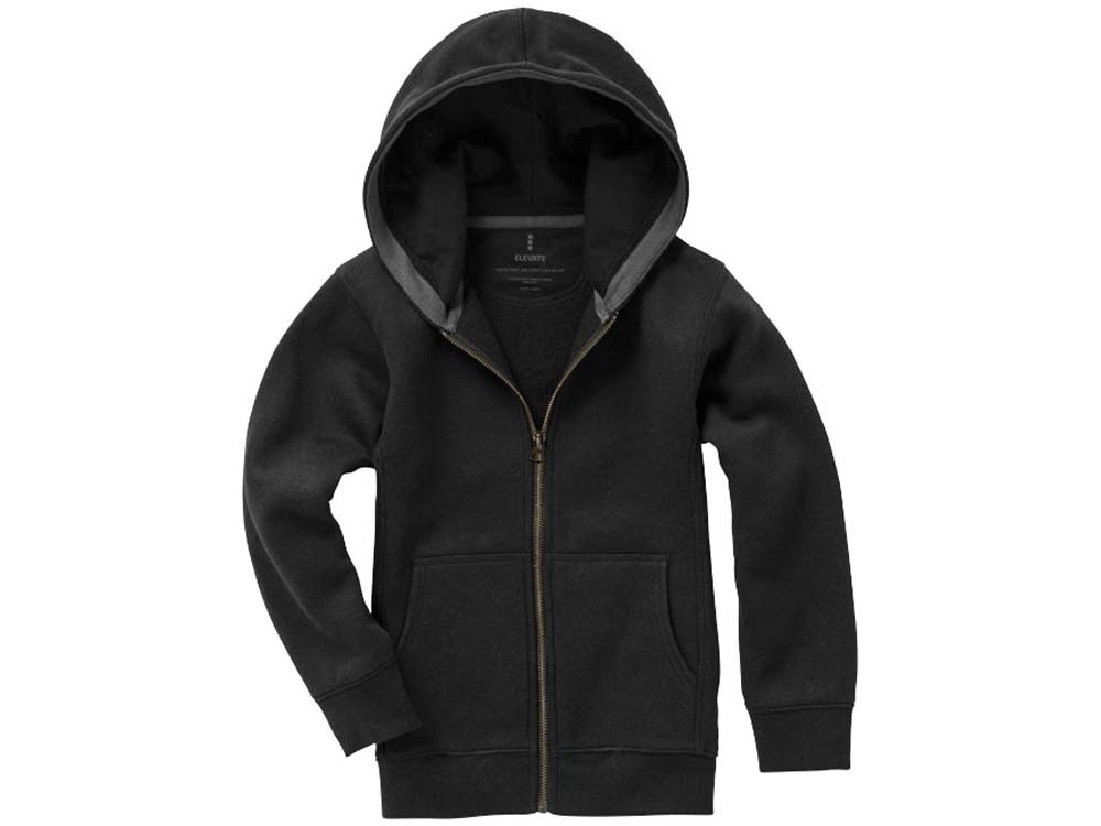 Толстовка Arora детская с капюшоном, черный