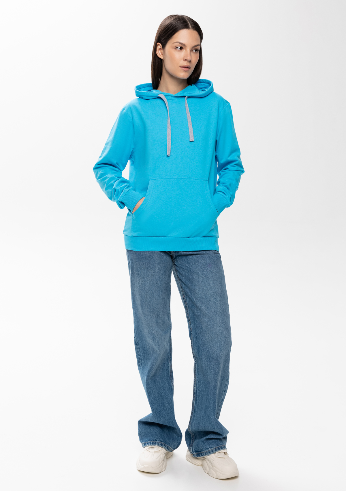 Худи унисекс STAN футер без начёса 260, 23, Бирюзовый,  (32)  (50/L)