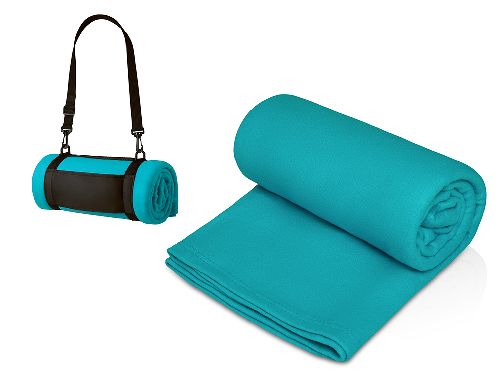 Плед Нежность с ремешком на плечо с логотипом  | Print Logo