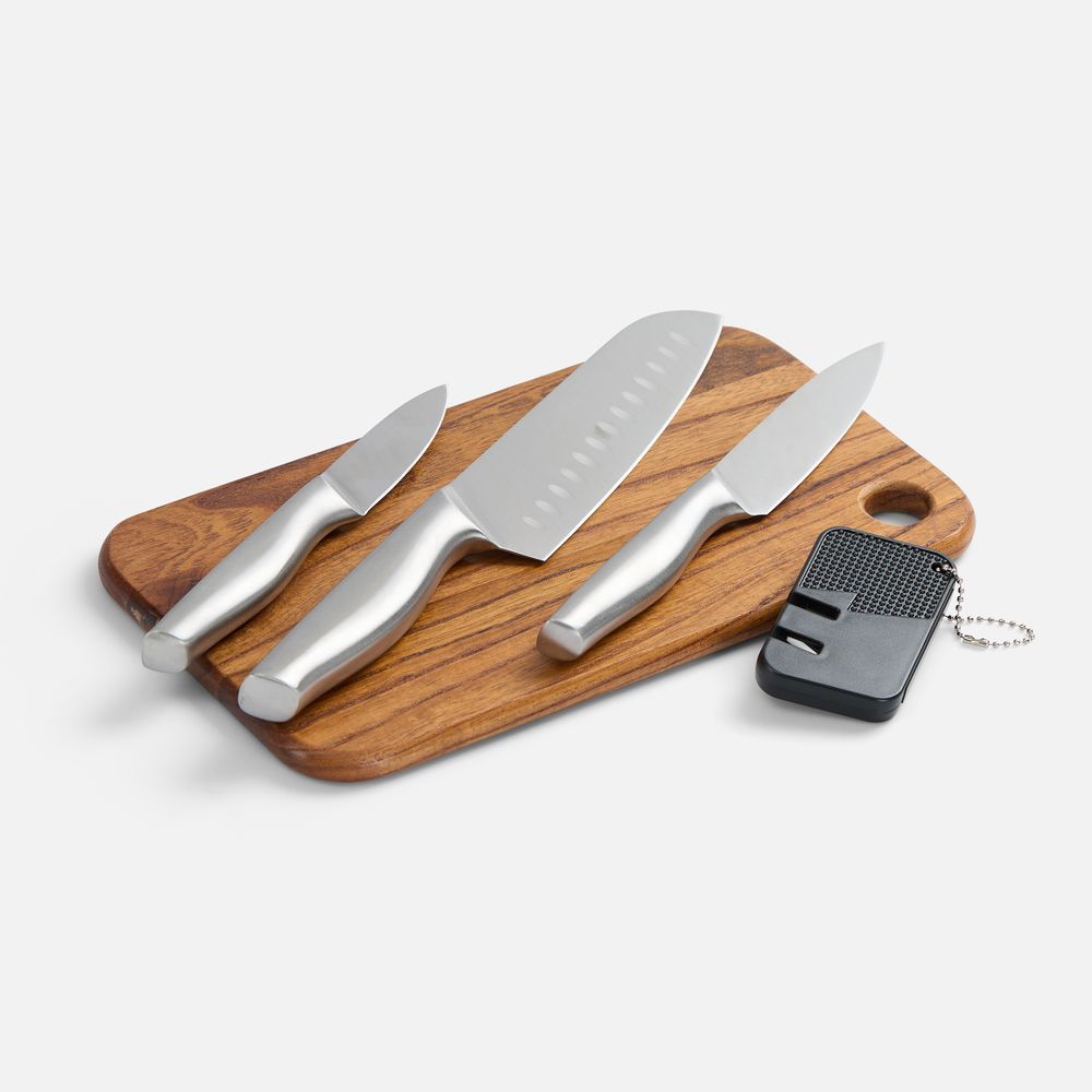 Набор для мяса Meateam с ножами и разделочной доской фото на сайте Print Logo.