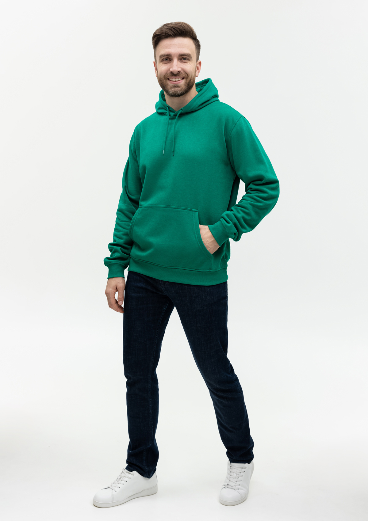 Худи унисекс STAN футер с начёсом 260, 20, Зелёный,  (30/1)  (46/S)