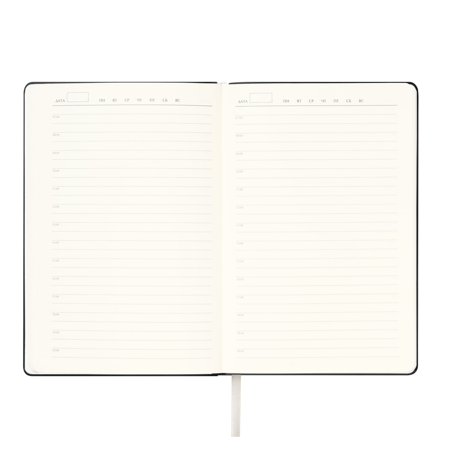 Ежедневник Spark недатированный, черный (без упаковки, без стикера)