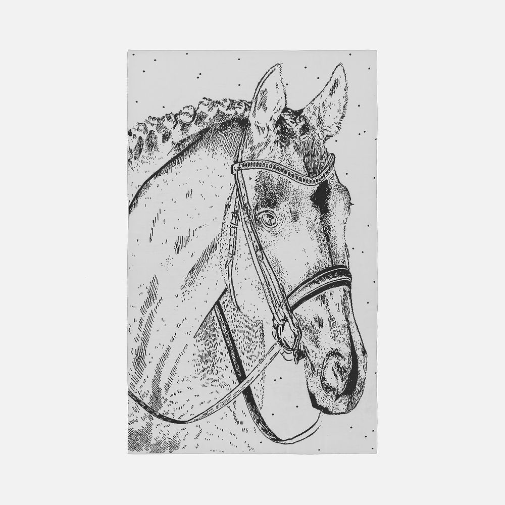 Плед «Вороной» фото на сайте Print Logo.