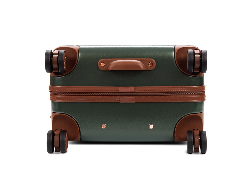 Чемодан BUGATTI АМЕЛИЯ | AMELIA, зеленый, поликарбонат / АБС-пластик, 42х24х67 см, 55 л