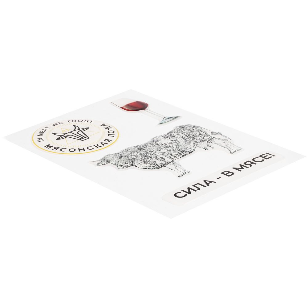 Объемные наклейки под смолой Sticker Pack на заказ фото са сайте Print Logo.