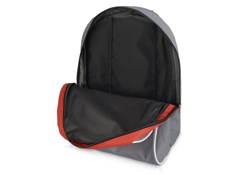 Рюкзак Джек, серый/красный