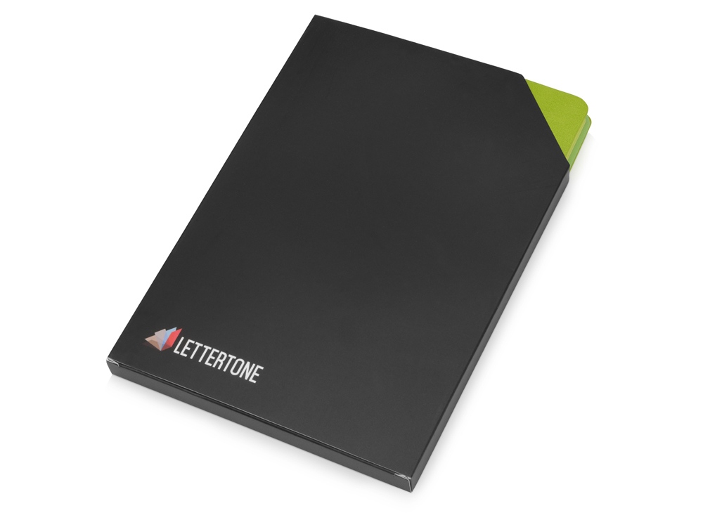 Блокнот Notepeno А5 с тонированными линованными страницами, зеленое яблоко