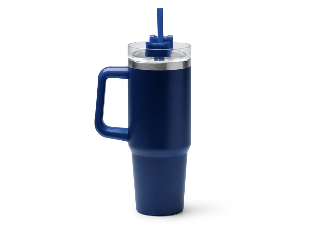 Термокружка KRANSTON с трубочкой и поворотной крышкой, 850 мл с логотипом  | Print Logo