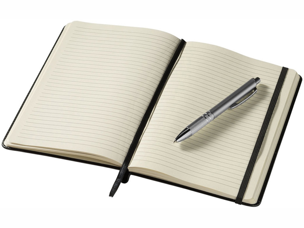 Блокнот А5 Panama с ручкой, черный