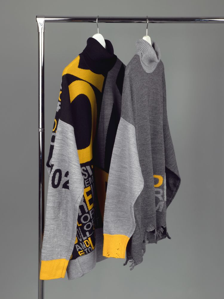 Свитер оверсайз Tricksy Net Grunge на заказ, полушерсть, размер L/XL