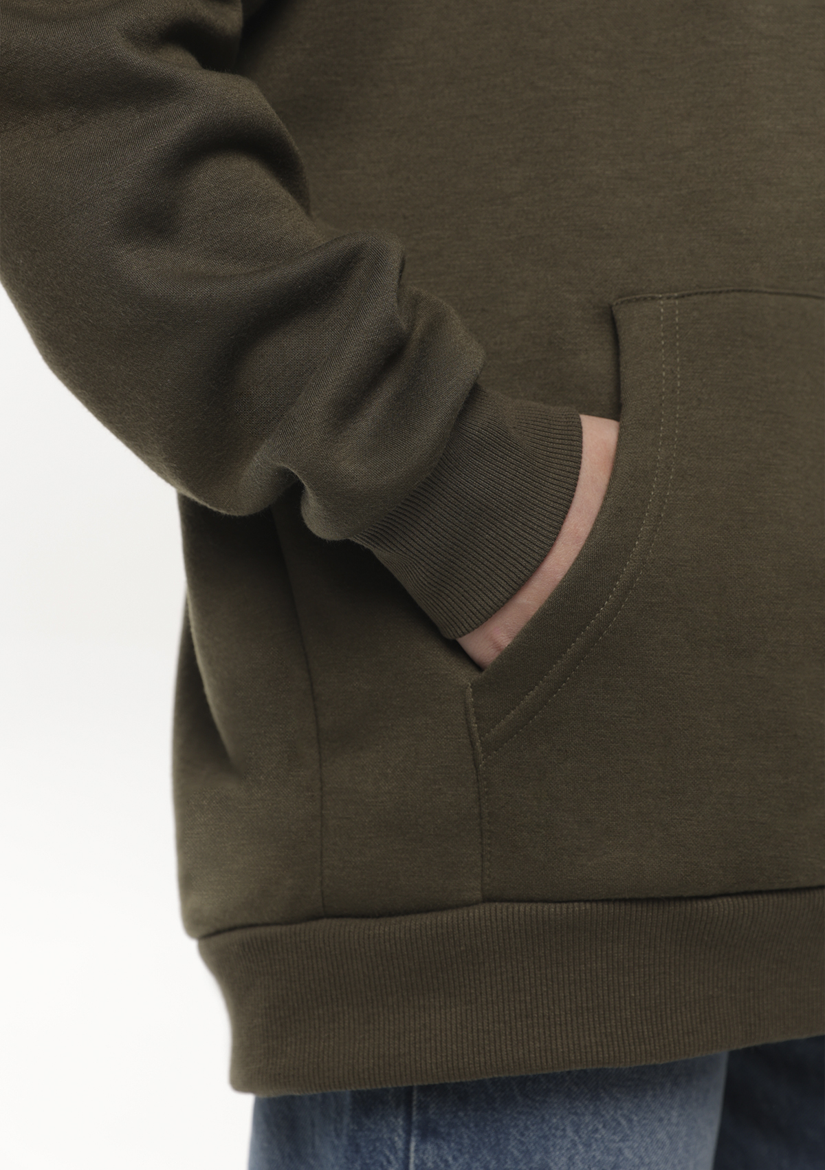 Худи унисекс STAN оверсайз интерсофт 320, 69, Оливковый хаки,  (36)  (50/L)