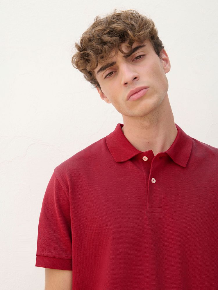 Рубашка поло унисекс Pacific, красная (бургунди), размер XL