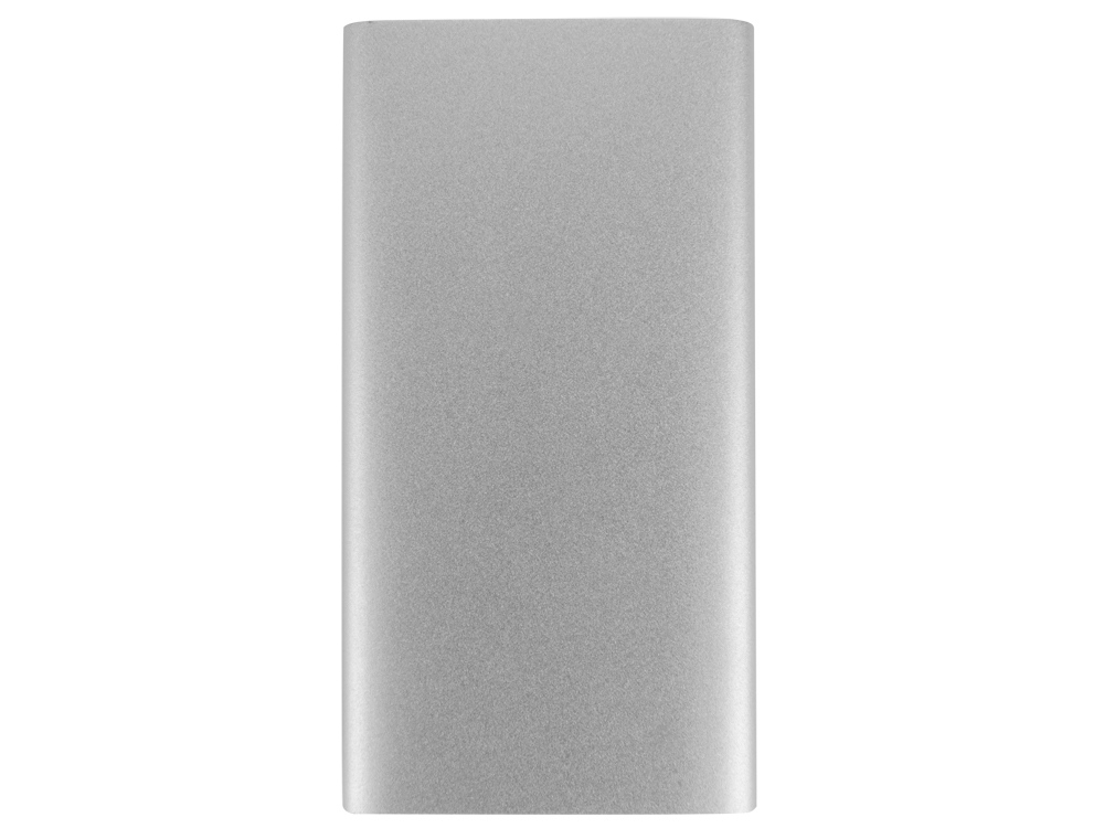 Портативное зарядное устройство Мун с 2-мя USB-портами, 4400 mAh, серебристый