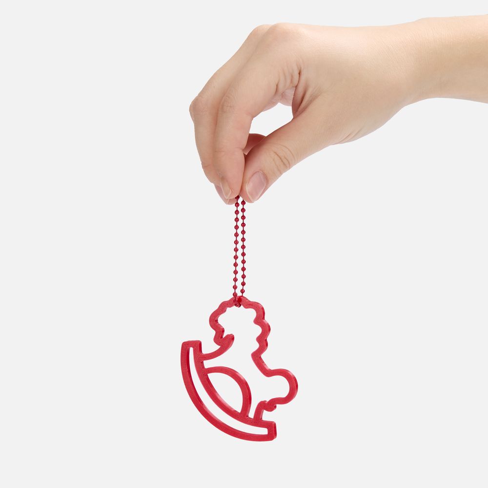 Подвеска «Лошадка-качалка», 3D-печать — пример нанесения логотипа (сделано в России) | Print Logo