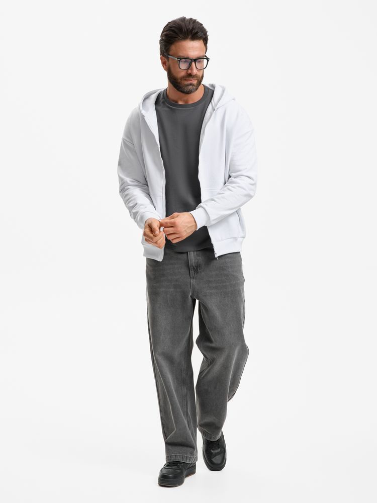 Толстовка унисекс оверсайз Sartoro, белая, размер 3XL/4XL