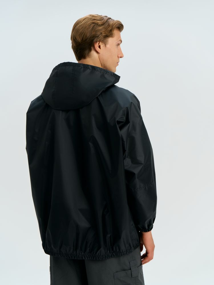 Дождевик-анорак Alatau, укороченный, синий фото на сайте Print Logо.