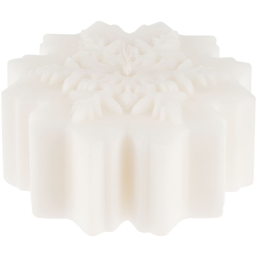 Свеча Snowflame 2, белая — пример нанесения логотипа (сделано в России) | Print Logo