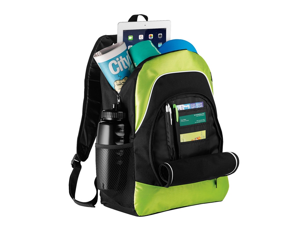 Рюкзак для планшета Branson, черный/лайм