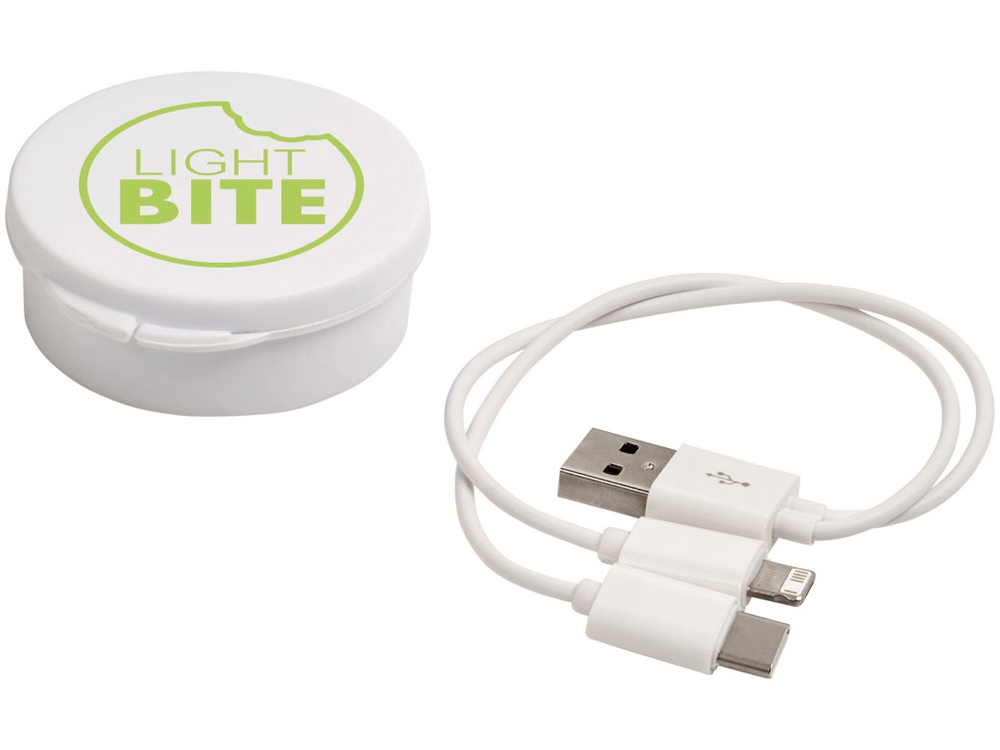 Кабель для зарядки Versa 3-в-1 в футляре, белый