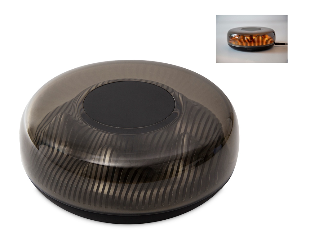 Ночник с беспроводной зарядкой Ember, 15 Вт с логотипом Evolt | Print Logo