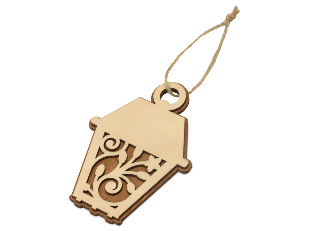 Подвеска Новогодний фонарик с логотипом  | Print Logo