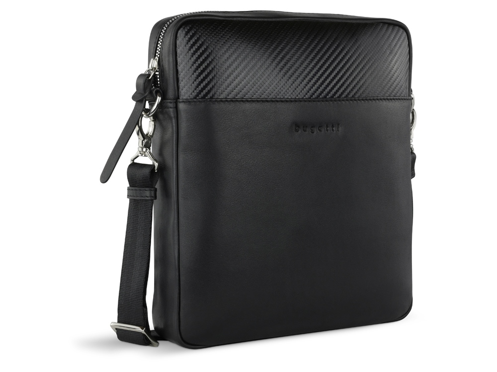 Сумка наплечная мужская КОМЕТА (COMET) с логотипом BUGATTI | Print Logo