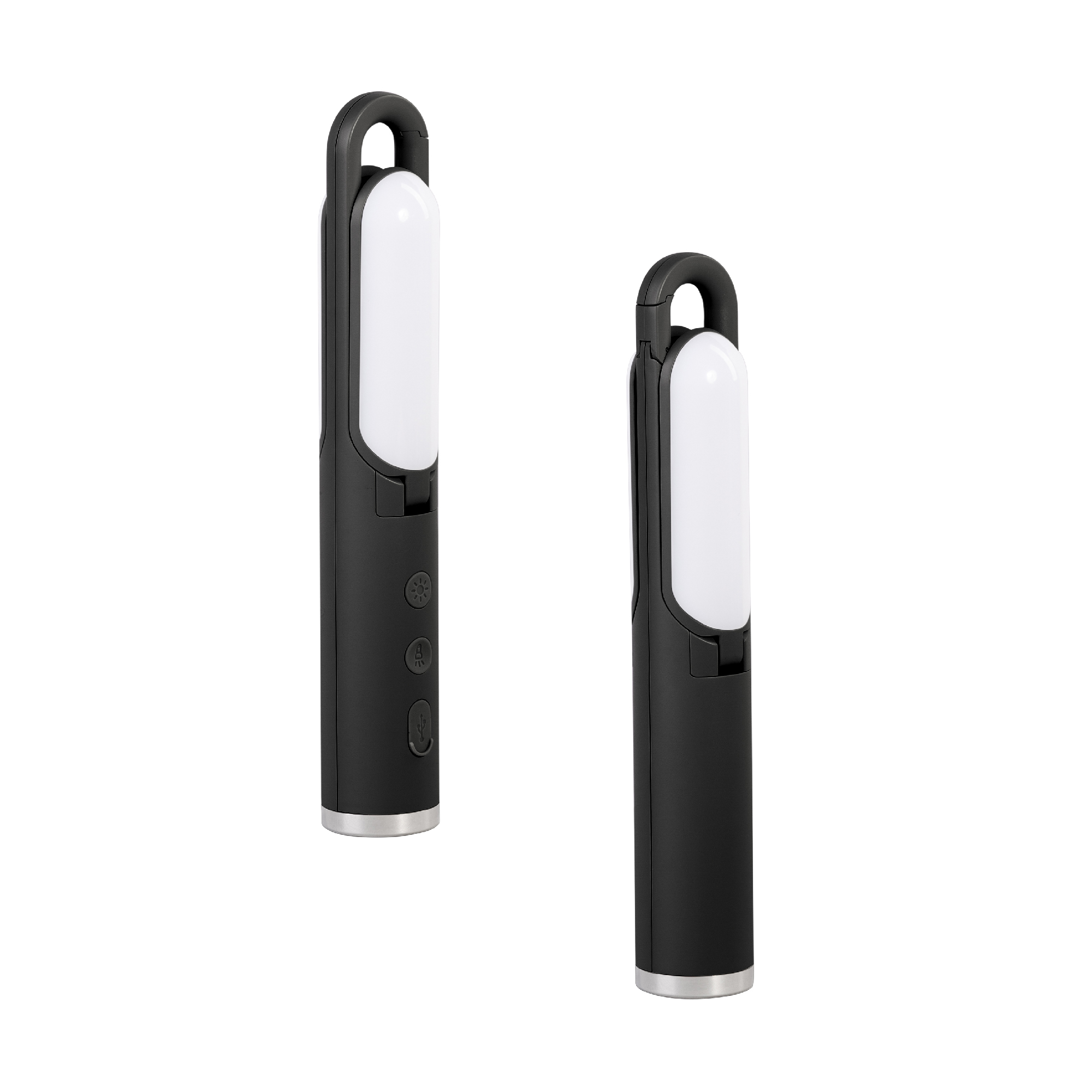 Фонарь-лампа "Torch" туристический, черный фото на сайте  Print Logo.