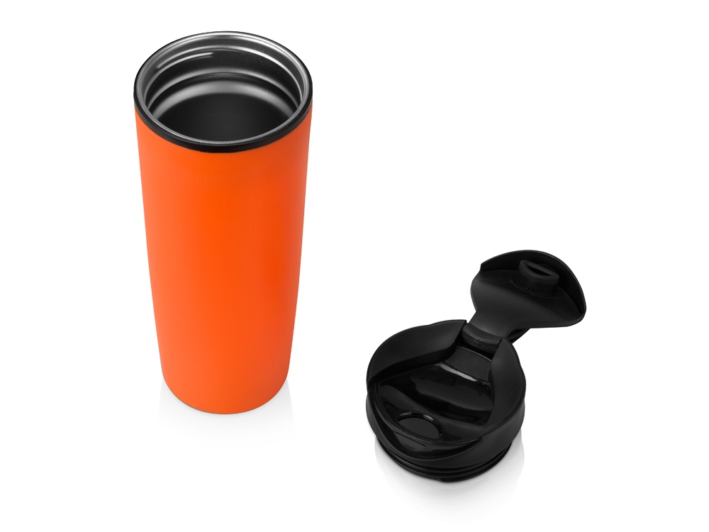 Термокружка Годс металл 470мл, оранжевый (Р)