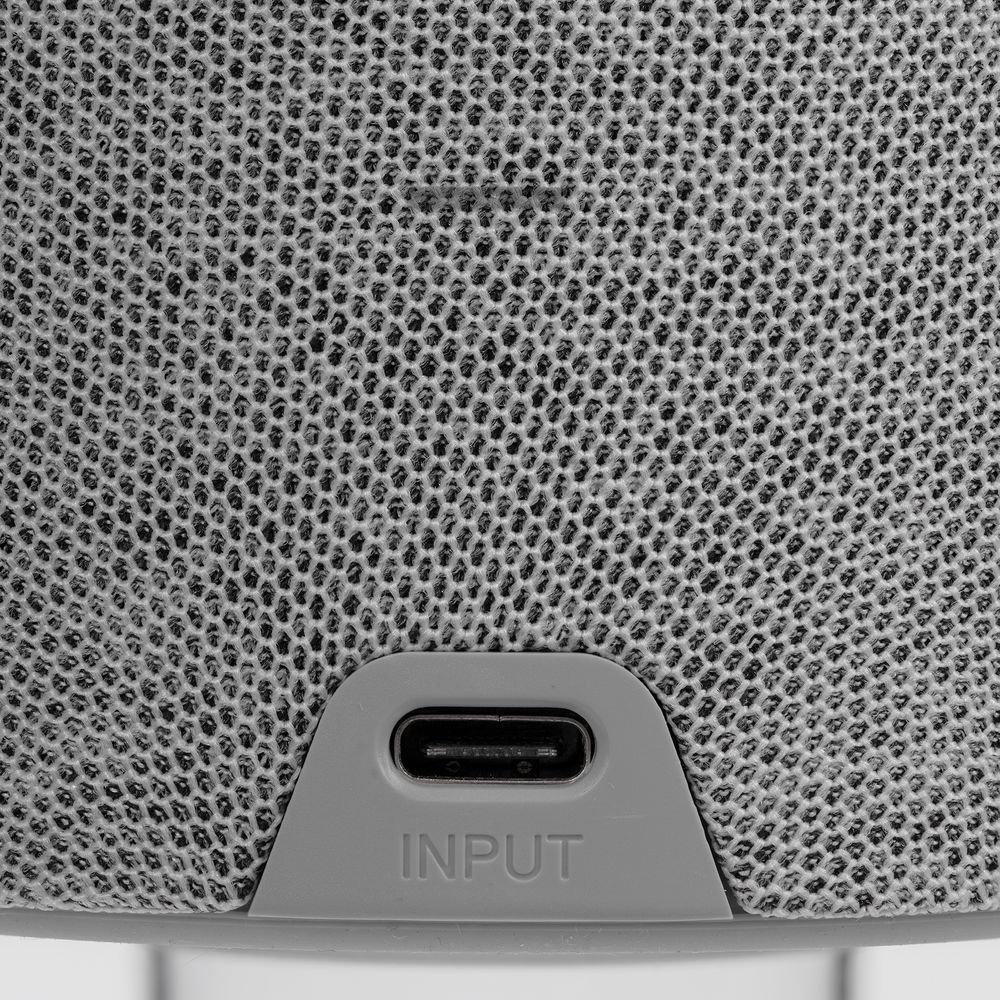 Колонка c беспроводной зарядкой и подсветкой Charge House фото на сайте Print Logo.