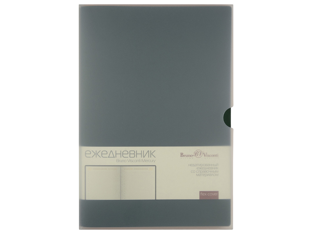 Ежедневник А5 недатированный Mercury, зеленый