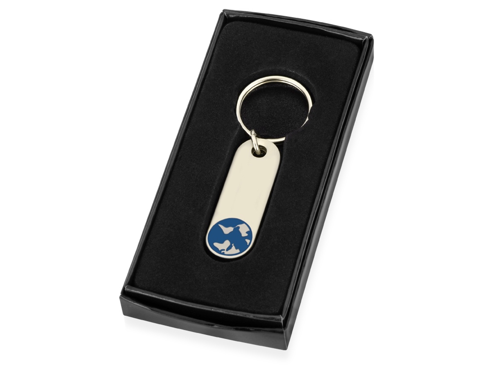 Брелок Globe, серебристый/синий