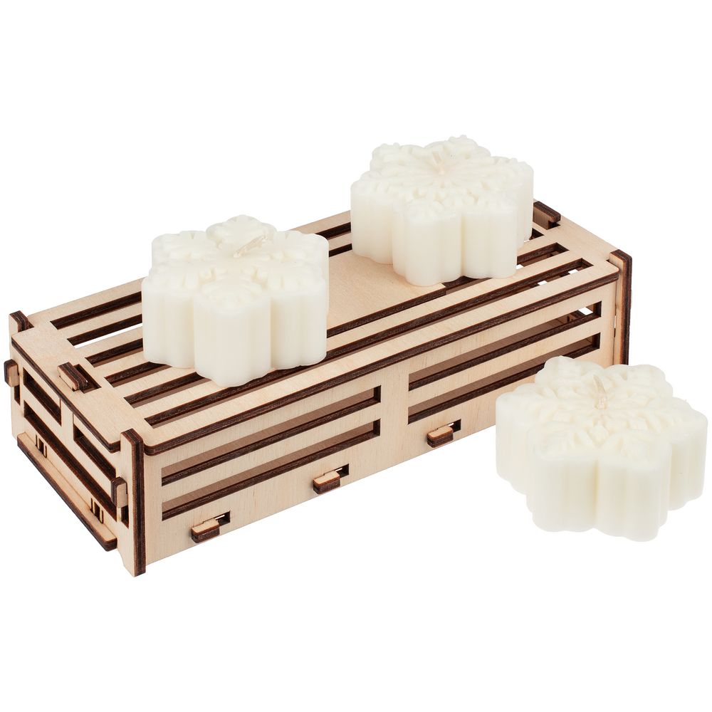 Набор свечей Snowlight с логотипом сделано в России | Print Logo