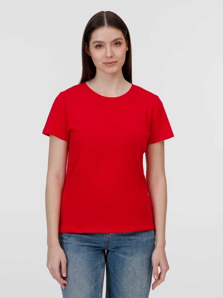 Футболка E150 женская красная, размер M