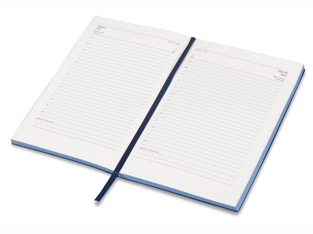Ежедневник Soft Line, синий. Lettertone