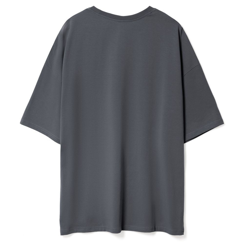 Футболка унисекс оверсайз Crosstown, темно-серая, размер XXL