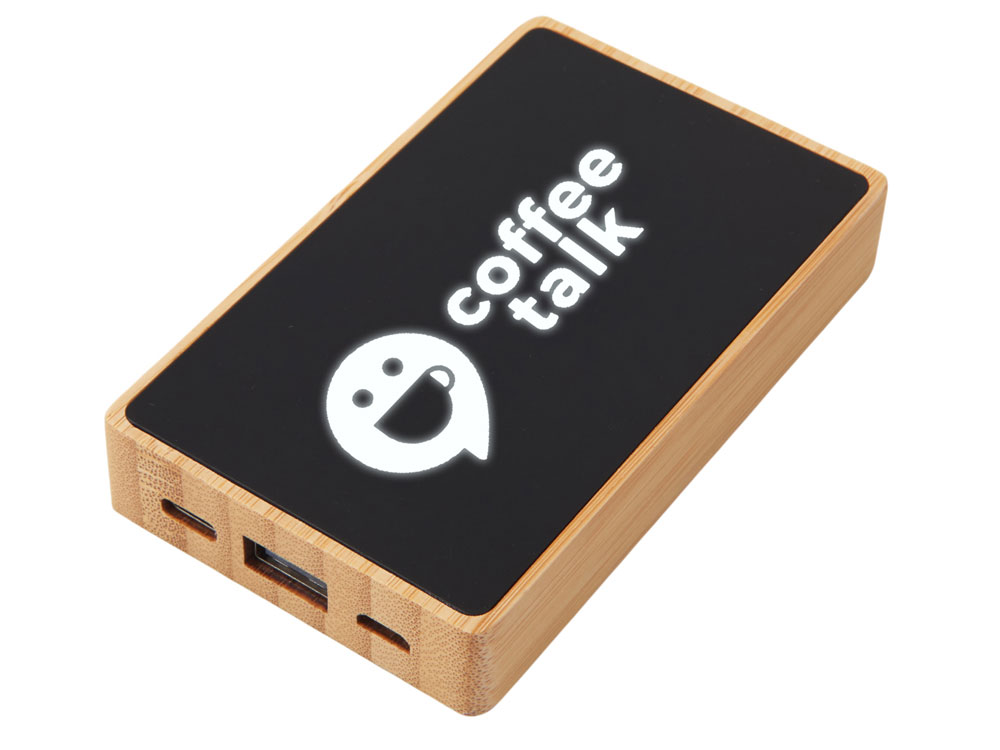 Внешний аккумулятор с подсветкой лого Reedia S2, 5000 mAh с логотипом Savio | Print Logo