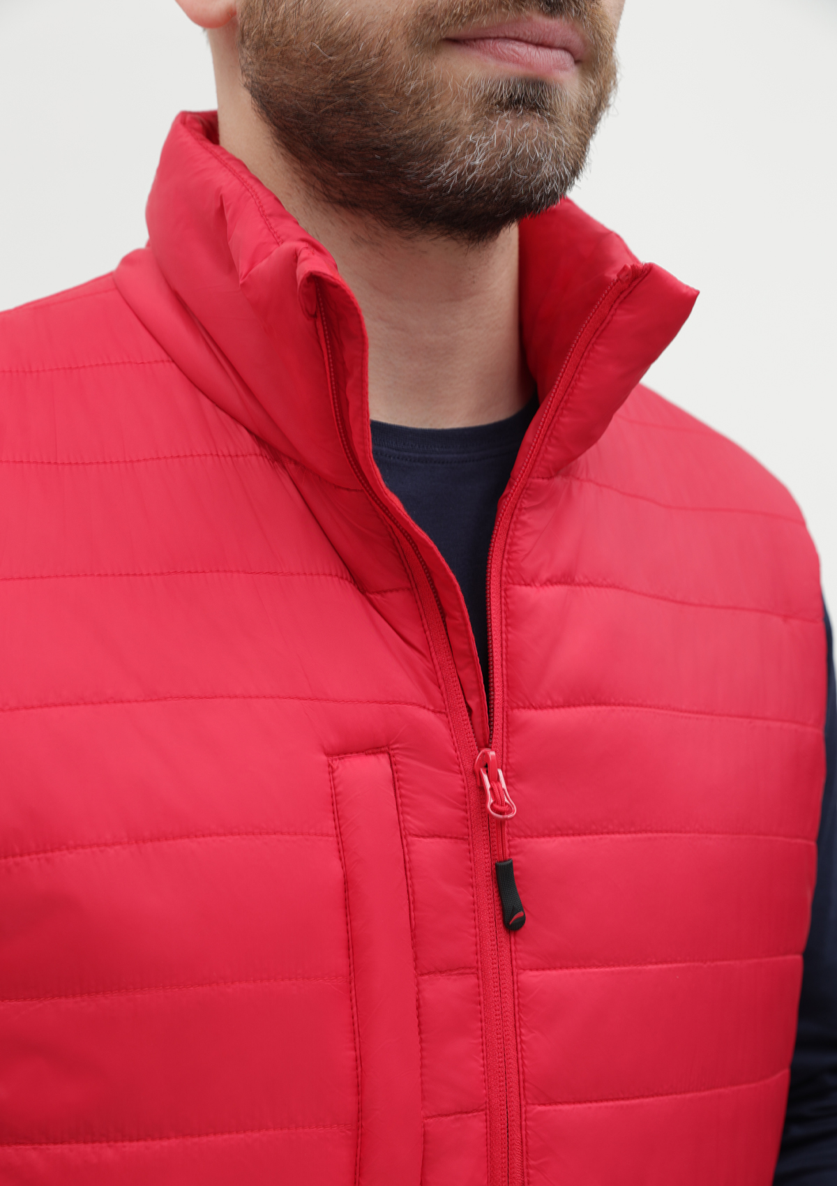 Жилет унисекс утепленный STAN таффета, 65, 87, Красный,  (14)  (48/M)