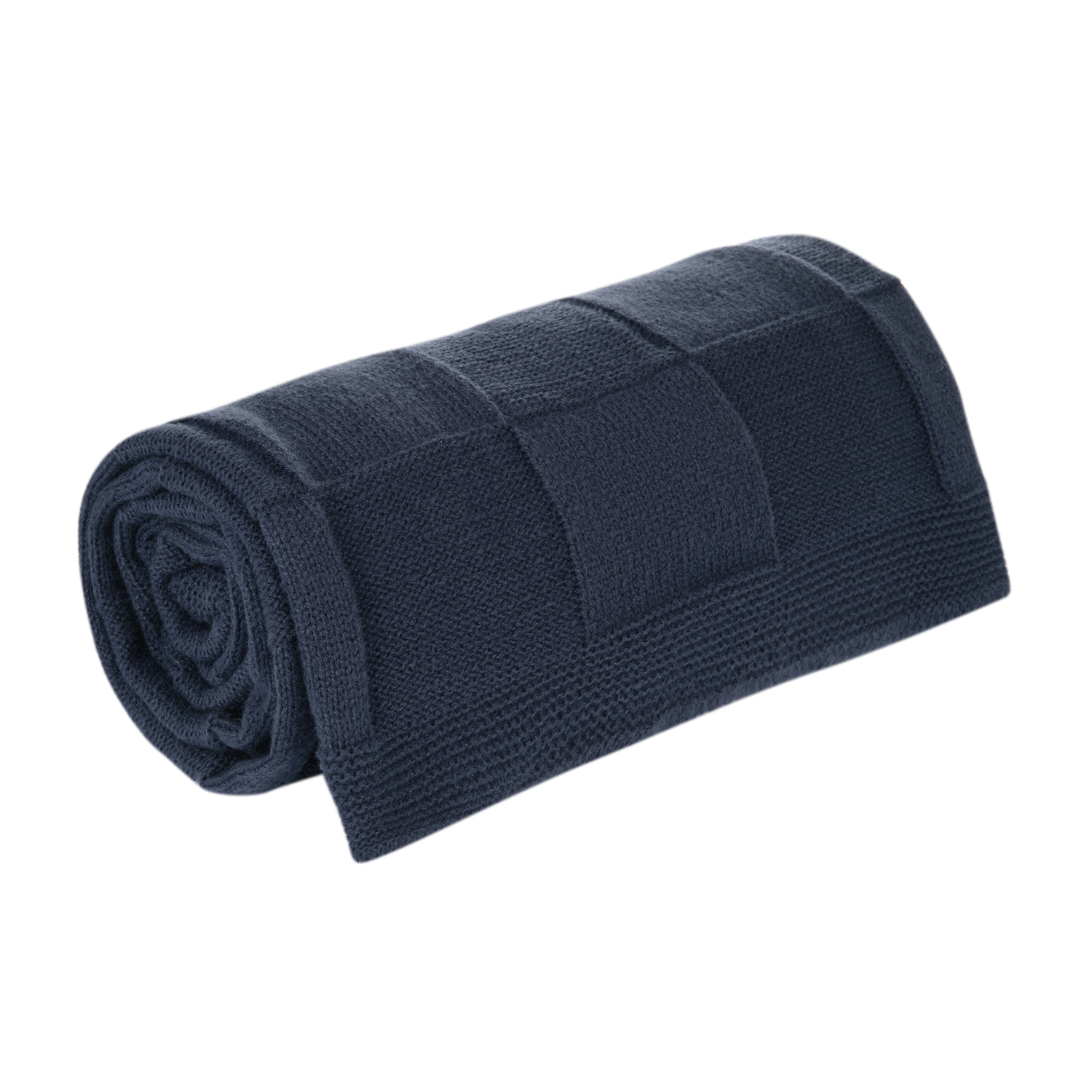 Плед Селла Софт (Cella Soft) вязаный, 160*90 см, серый фото на сайте Print Logo.