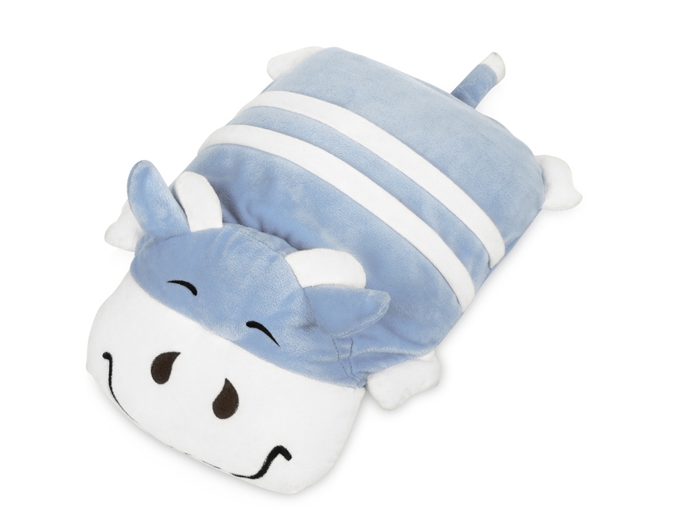 Подушка-плед Бычок из флиса с логотипом  | Print Logo