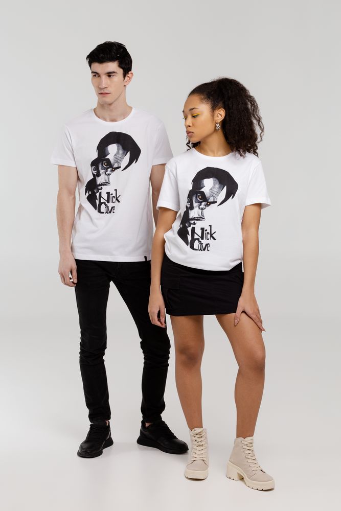 Футболка «Меламед. Nick Cave», белая, размер XXL