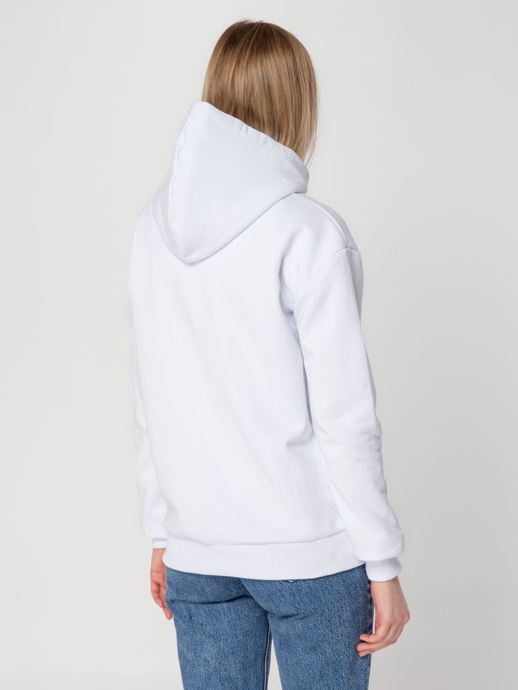 Толстовка с капюшоном Unit Kirenga Heavy белая, размер 4XL