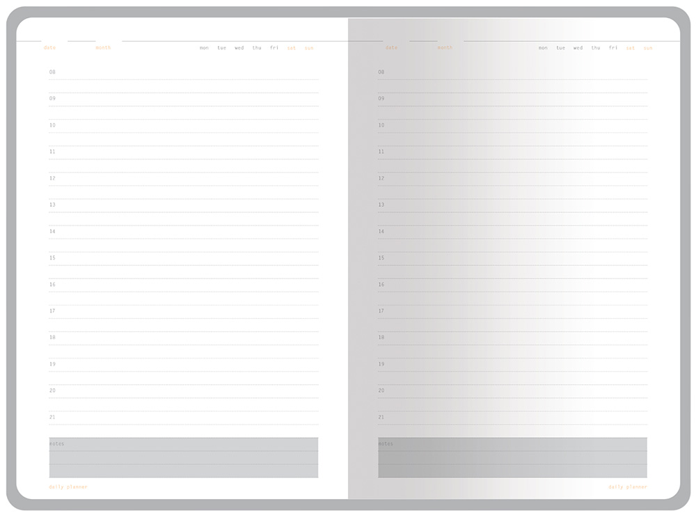 Ежедневник А5 недатированный Mercury, коричневый