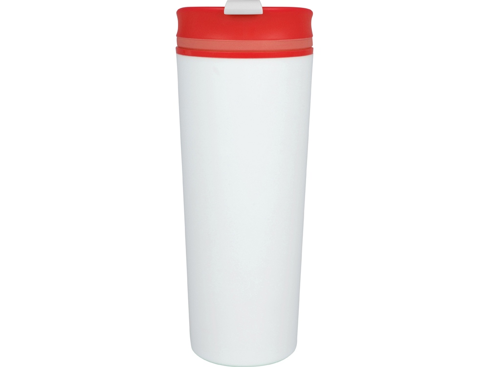 Термокружка Brite 500мл, белый/красный