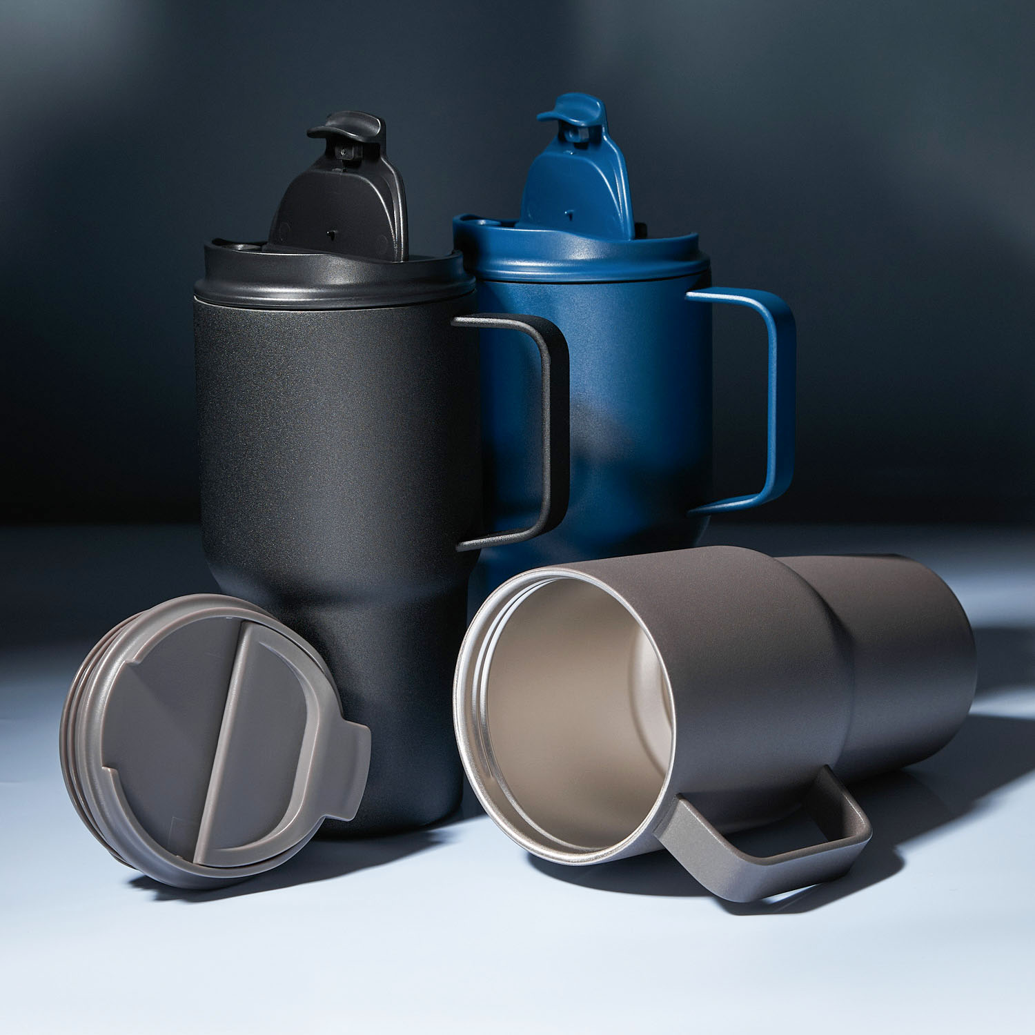 Термокружка вакуумная Авентура, серая